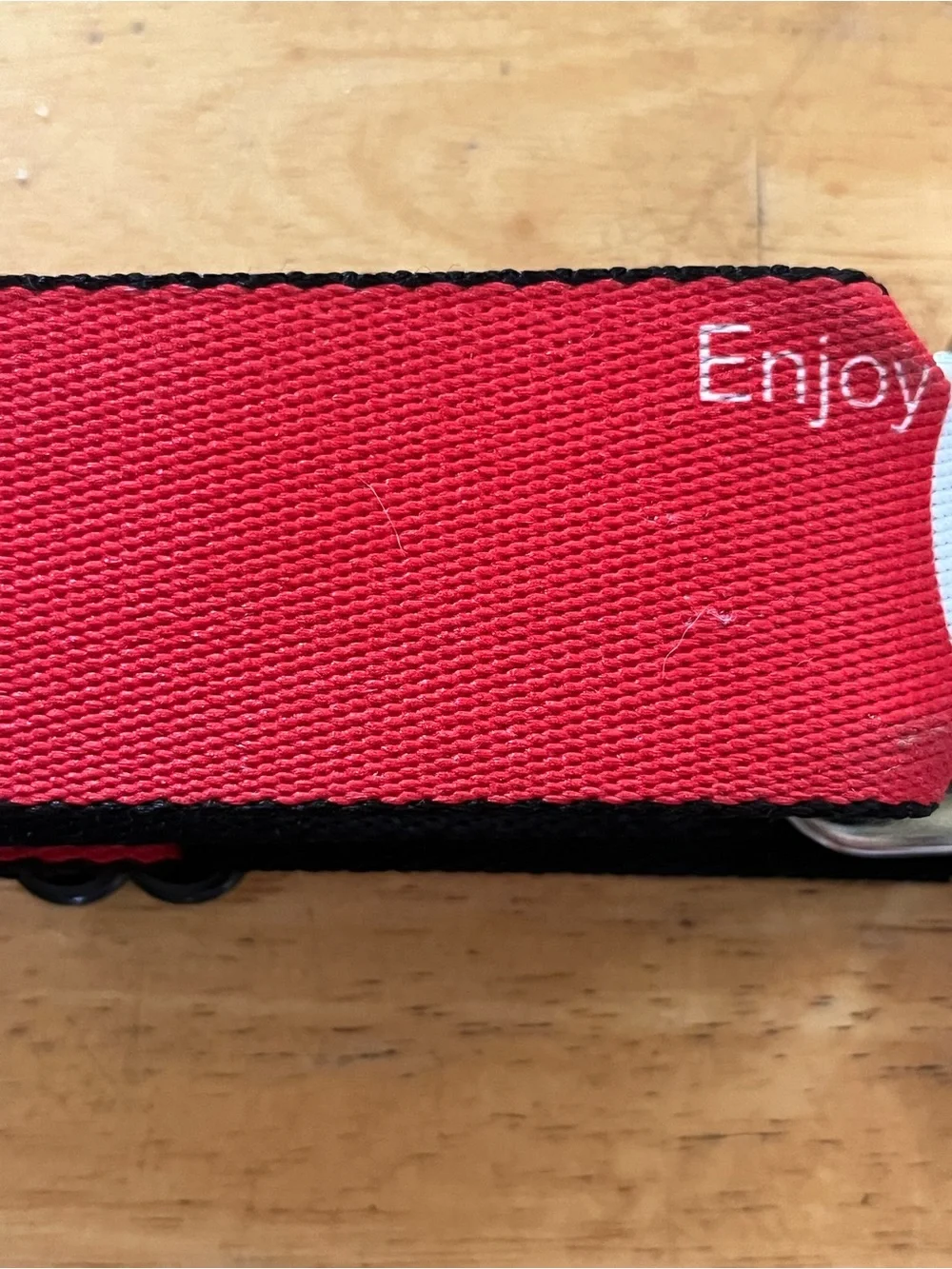 Coca-Cola Red and White Logo Belt with Branded Buckle